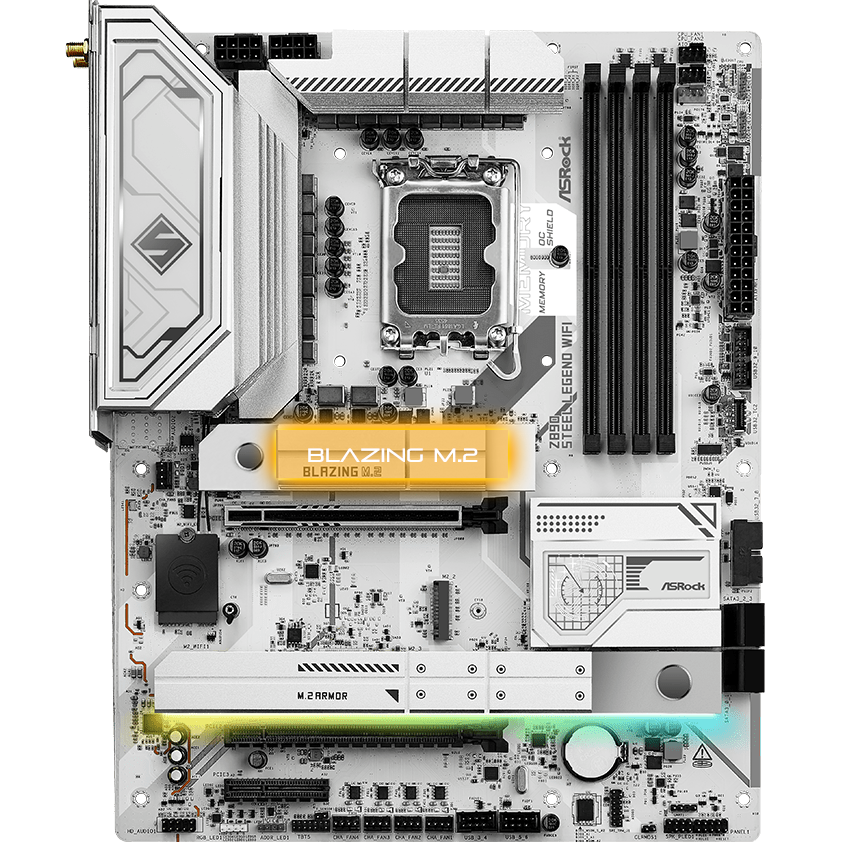 ASRock Z890 Steel Legend WiFi LGA 1851 ATX Motherboard - Newegg.com